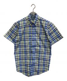 POLO RALPH LAUREN（ポロ・ラルフローレン）の古着「BLAKE 半袖ボタンダウンシャツ」｜グリーン×ブルー