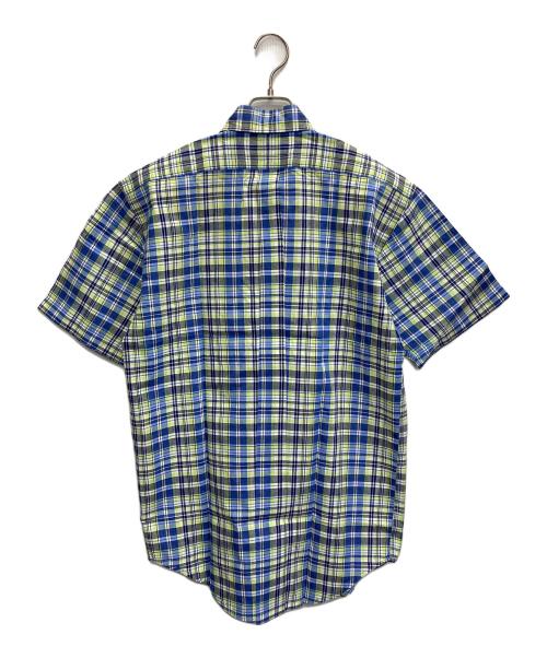 POLO RALPH LAUREN（ポロ・ラルフローレン）POLO RALPH LAUREN (ポロ・ラルフローレン) BLAKE 半袖ボタンダウンシャツ グリーン×ブルー サイズ:Sの古着・服飾アイテム