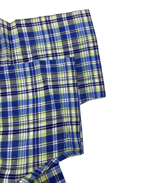 POLO RALPH LAUREN（ポロ・ラルフローレン）POLO RALPH LAUREN (ポロ・ラルフローレン) BLAKE 半袖ボタンダウンシャツ グリーン×ブルー サイズ:Sの古着・服飾アイテム