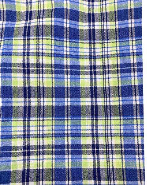 POLO RALPH LAUREN（ポロ・ラルフローレン）POLO RALPH LAUREN (ポロ・ラルフローレン) BLAKE 半袖ボタンダウンシャツ グリーン×ブルー サイズ:Sの古着・服飾アイテム