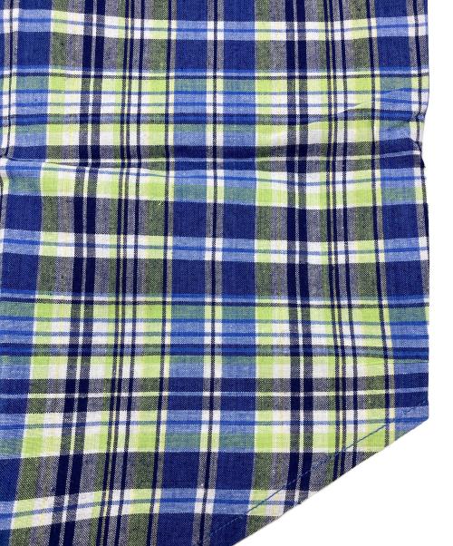 POLO RALPH LAUREN（ポロ・ラルフローレン）POLO RALPH LAUREN (ポロ・ラルフローレン) BLAKE 半袖ボタンダウンシャツ グリーン×ブルー サイズ:Sの古着・服飾アイテム