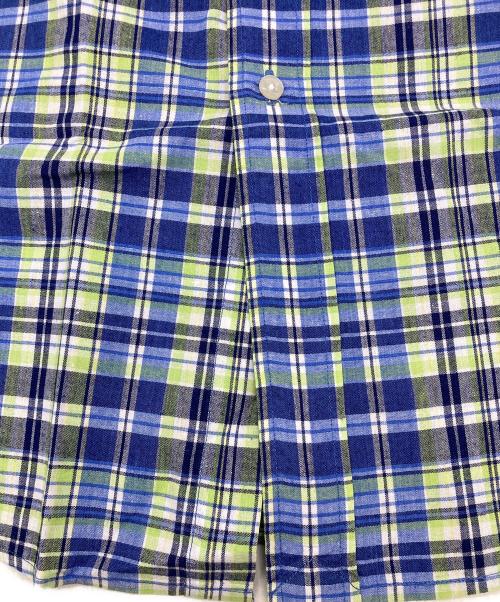 POLO RALPH LAUREN（ポロ・ラルフローレン）POLO RALPH LAUREN (ポロ・ラルフローレン) BLAKE 半袖ボタンダウンシャツ グリーン×ブルー サイズ:Sの古着・服飾アイテム
