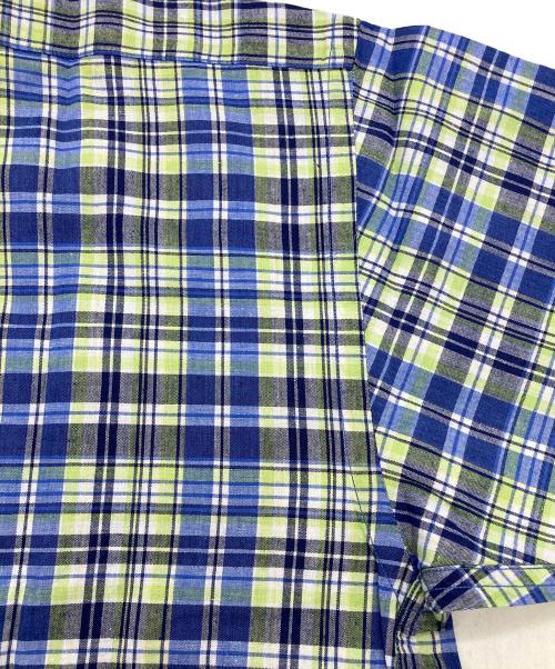 POLO RALPH LAUREN（ポロ・ラルフローレン）POLO RALPH LAUREN (ポロ・ラルフローレン) BLAKE 半袖ボタンダウンシャツ グリーン×ブルー サイズ:Sの古着・服飾アイテム