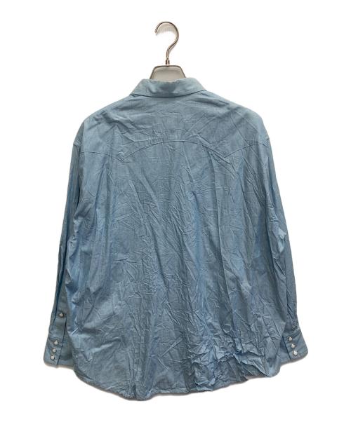 Couture d'adam（クチュールドアダム）COUTURE D'ADAM (クチュールドアダム) オーバーサイズ シャンブレーシャツ ブルー サイズ:SIZE38の古着・服飾アイテム