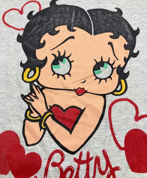 ALL SPORT（オールスポーツ）ALL SPORT (オールスポーツ) Betty BoopプリントTシャツ グレー サイズ:Mの古着・服飾アイテム
