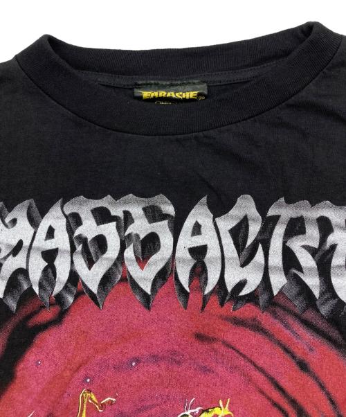 earache（イアレイク）earache (イアレイク) MASACRE　プリントTシャツ ブラック サイズ:Lの古着・服飾アイテム