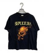 DIRECT MERCHANDISINGダイレクト・マーチャンダイジング）の古着「プリントTシャツ」｜ブラック