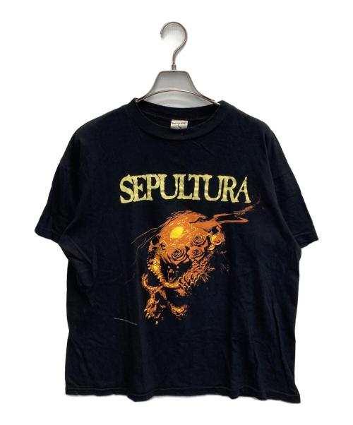 DIRECT MERCHANDISING（ダイレクト・マーチャンダイジング）DIRECT MERCHANDISING (ダイレクト・マーチャンダイジング) プリントTシャツ ブラック サイズ:Lの古着・服飾アイテム