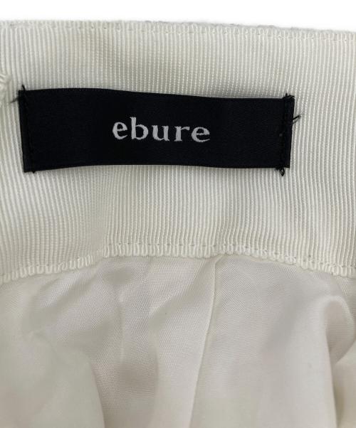 ebure（エブール）EBURE (エブール) 刺繍スカート ホワイト サイズ:38の古着・服飾アイテム