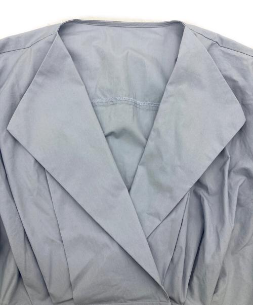 ELENDEEK（エレンディーク）ELENDEEK (エレンディーク) オープンカラーシャツワンピース ブルー サイズ:1の古着・服飾アイテム