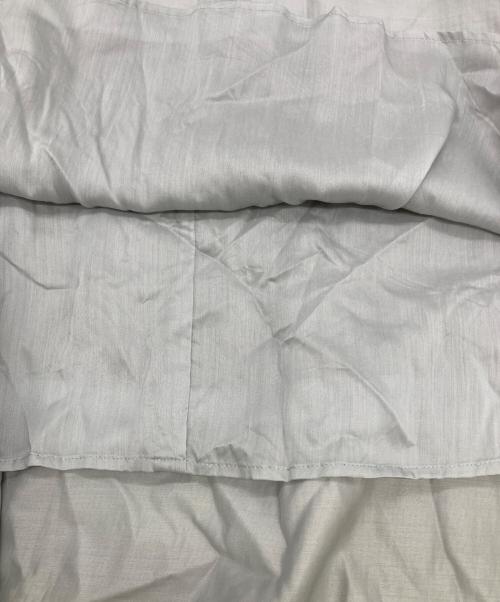 ebure（エブール）EBURE (エブール) S/Cシアーストライプ マキシ丈タックギャザースカート グレー サイズ:36の古着・服飾アイテム