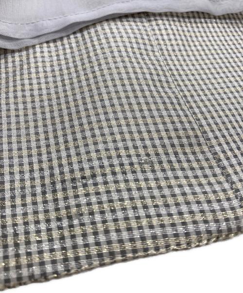 ebure（エブール）EBURE (エブール) チェック ノースリーブワンピース グレー サイズ:36の古着・服飾アイテム
