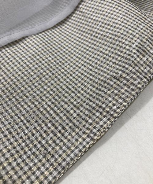 ebure（エブール）EBURE (エブール) チェック ノースリーブワンピース グレー サイズ:36の古着・服飾アイテム