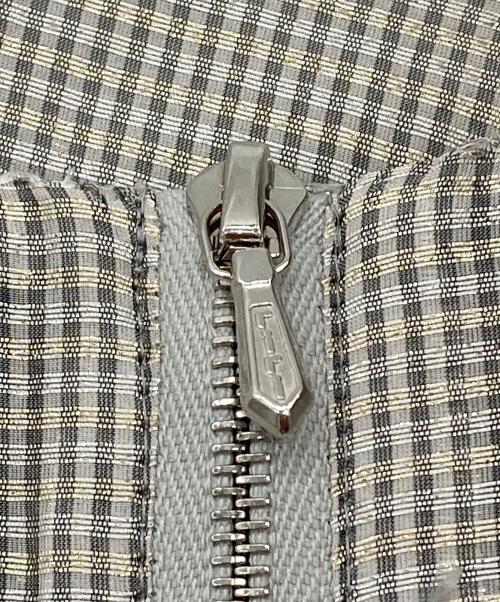 ebure（エブール）EBURE (エブール) チェック ノースリーブワンピース グレー サイズ:36の古着・服飾アイテム
