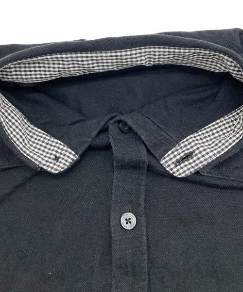 BURBERRY BLACK LABEL（バーバリーブラックレーベル）BURBERRY BLACK LABEL (バーバリーブラックレーベル) 刺繍ロゴシャツ ブラック サイズ:3の古着・服飾アイテム