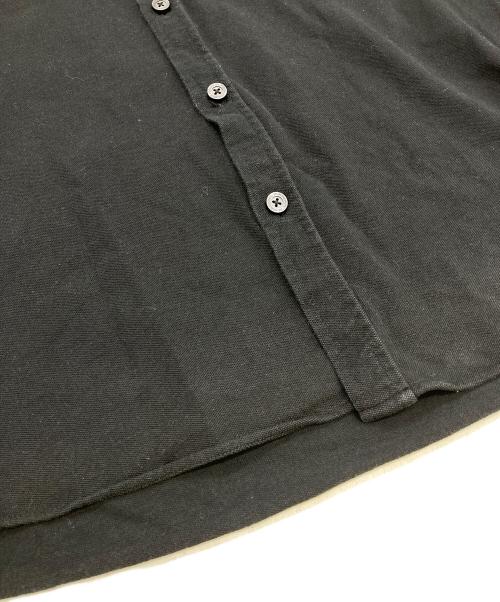 BURBERRY BLACK LABEL（バーバリーブラックレーベル）BURBERRY BLACK LABEL (バーバリーブラックレーベル) 刺繍ロゴシャツ ブラック サイズ:3の古着・服飾アイテム