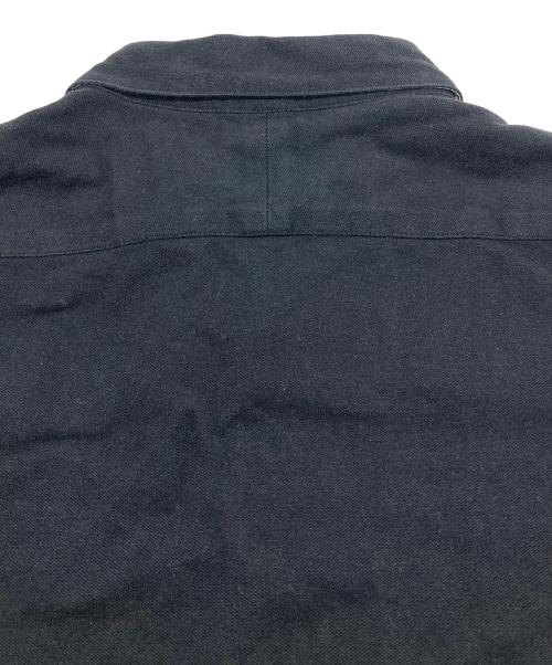 BURBERRY BLACK LABEL（バーバリーブラックレーベル）BURBERRY BLACK LABEL (バーバリーブラックレーベル) 刺繍ロゴシャツ ブラック サイズ:3の古着・服飾アイテム