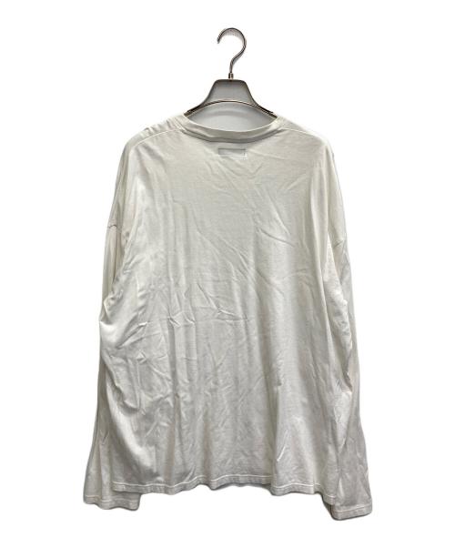 glamb（グラム）glamb (グラム) WHATEVER プリントカットソー ホワイト サイズ:Lの古着・服飾アイテム