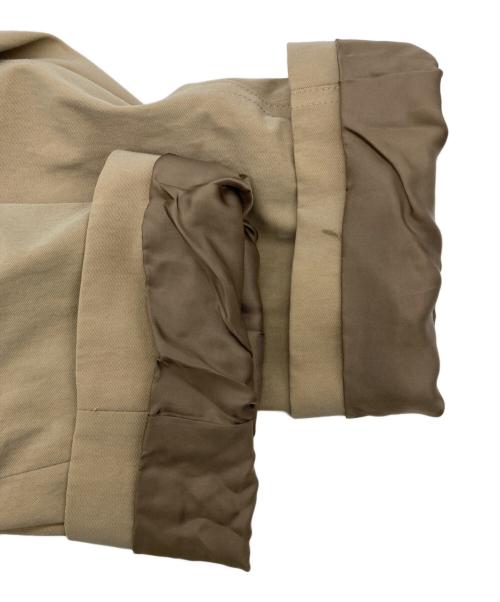 MACPHEE（マカフィー）MACPHEE (マカフィー) シャンブレーツイル ステンカラーコート ベージュ サイズ:34の古着・服飾アイテム