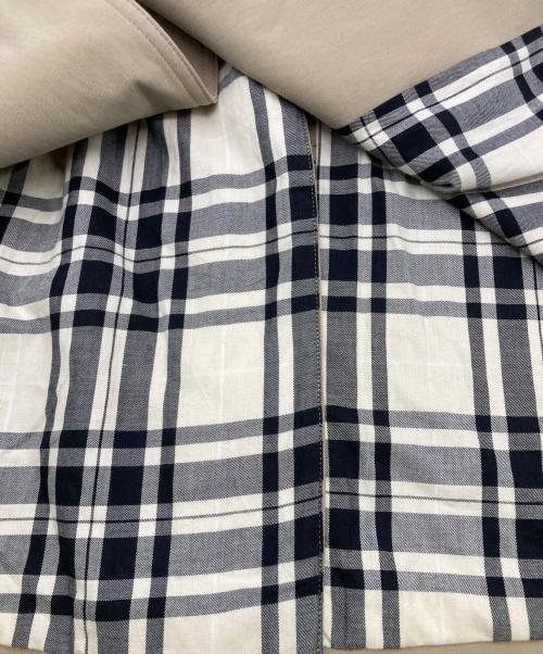 MACPHEE（マカフィー）MACPHEE (マカフィー) シャンブレーツイル ステンカラーコート ベージュ サイズ:34の古着・服飾アイテム