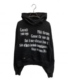 ANTIMID（アンチミッド）の古着「BIG LOGO HOODIE」｜ブラック