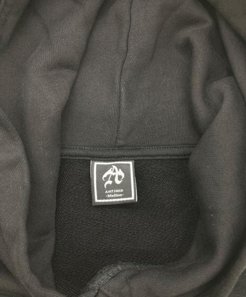 ANTIMID（アンチミッド）ANTIMID (アンチミッド) BIG LOGO HOODIE ブラック サイズ:Mの古着・服飾アイテム