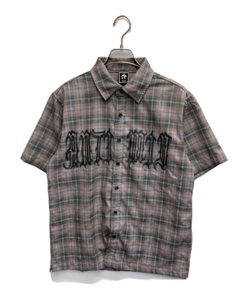 ANTIMID（アンチミッド）ANTIMID (アンチミッド) LOGO SHIRT ブラウン サイズ:Sの古着・服飾アイテム
