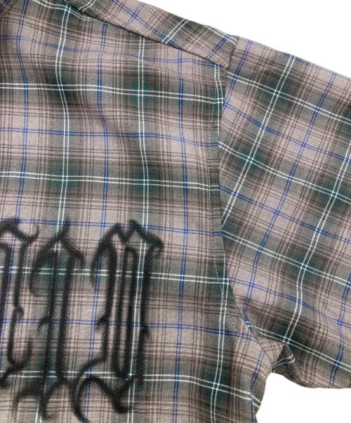 ANTIMID（アンチミッド）ANTIMID (アンチミッド) LOGO SHIRT ブラウン サイズ:Sの古着・服飾アイテム