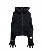 65537ロクゴーゴーサンナナ）の古着「Glove Zip Hoodie」｜ブラック