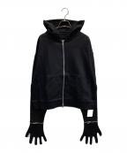 65537ロクゴーゴーサンナナ）の古着「Glove Zip Hoodie」｜ブラック
