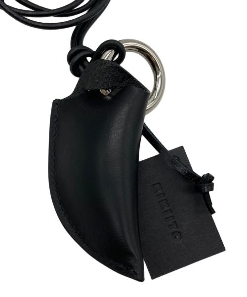KIKIITO（キキイトウ）KIKIITO (キキイトウ) OMAMORI - Black Leather ブラックの古着・服飾アイテム