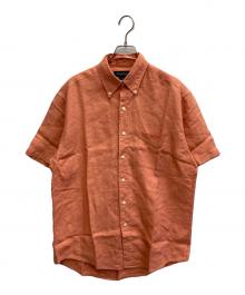 BROOKS BROTHERS（ブルックスブラザーズ）の古着「リネンボタンダウンシャツ」｜オレンジ