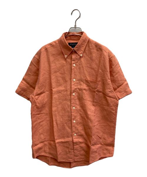 BROOKS BROTHERS（ブルックスブラザーズ）BROOKS BROTHERS (ブルックスブラザーズ) リネンボタンダウンシャツ オレンジ サイズ:Mの古着・服飾アイテム