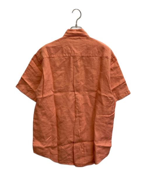 BROOKS BROTHERS（ブルックスブラザーズ）BROOKS BROTHERS (ブルックスブラザーズ) リネンボタンダウンシャツ オレンジ サイズ:Mの古着・服飾アイテム