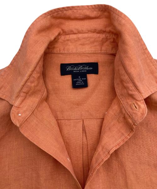 BROOKS BROTHERS（ブルックスブラザーズ）BROOKS BROTHERS (ブルックスブラザーズ) リネンボタンダウンシャツ オレンジ サイズ:Mの古着・服飾アイテム