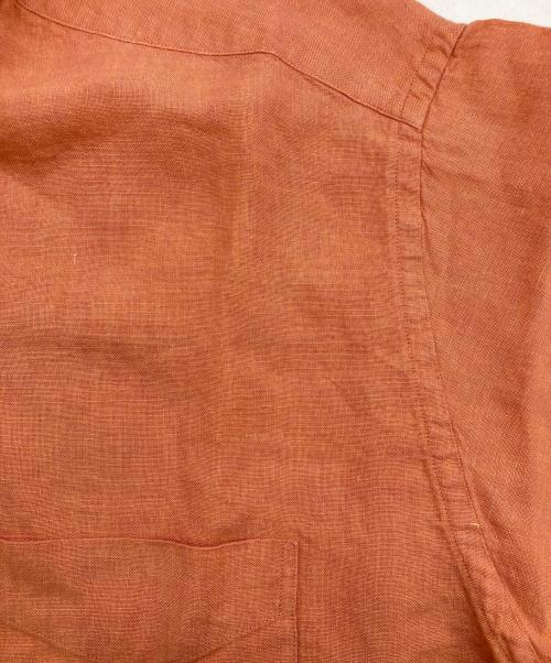 BROOKS BROTHERS（ブルックスブラザーズ）BROOKS BROTHERS (ブルックスブラザーズ) リネンボタンダウンシャツ オレンジ サイズ:Mの古着・服飾アイテム