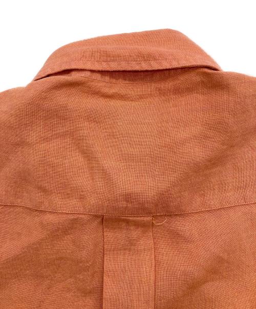 BROOKS BROTHERS（ブルックスブラザーズ）BROOKS BROTHERS (ブルックスブラザーズ) リネンボタンダウンシャツ オレンジ サイズ:Mの古着・服飾アイテム