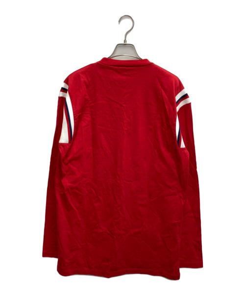 DSQUARED2（ディースクエアード）DSQUARED2 (ディースクエアード) プリントカットソー レッド サイズ:Lの古着・服飾アイテム