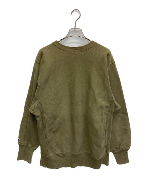 Champion REVERSE WEAVE（チャンピオン リバース ウィーブ）Champion REVERSE WEAVE (チャンピオン リバース ウィーブ) Reverse Weave Sweatshirt オリーブ サイズ:XLの古着・服飾アイテム