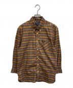 FRED PERRYフレッドペリー）の古着「ボタンダウンチェックシャツ」｜ブラウン