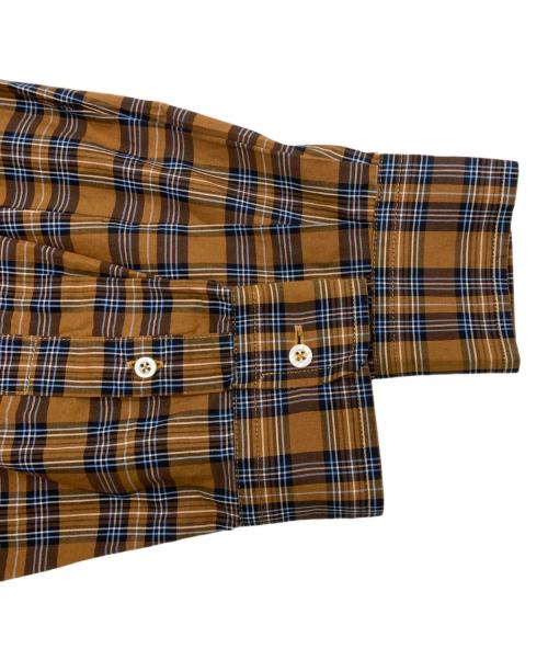 FRED PERRY（フレッドペリー）FRED PERRY (フレッドペリー) ボタンダウンチェックシャツ ブラウン サイズ:Sの古着・服飾アイテム