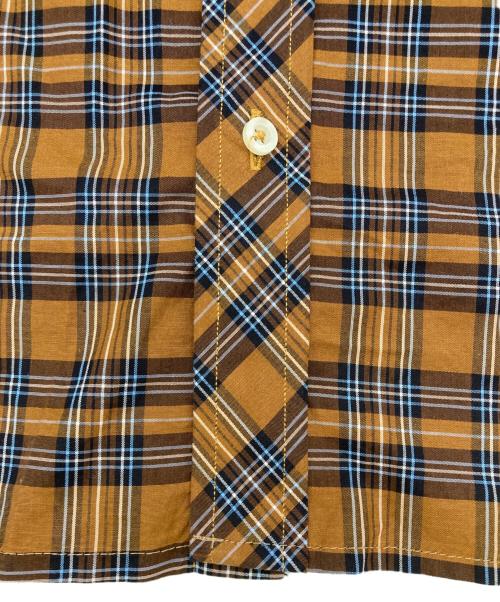 FRED PERRY（フレッドペリー）FRED PERRY (フレッドペリー) ボタンダウンチェックシャツ ブラウン サイズ:Sの古着・服飾アイテム
