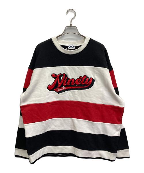9090（9090）9090 (9090) atmos (アトモス) Switching Sweat レッド×ブラック サイズ:XLの古着・服飾アイテム