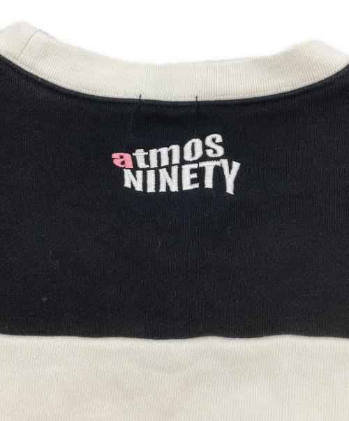 9090（9090）9090 (9090) atmos (アトモス) Switching Sweat レッド×ブラック サイズ:XLの古着・服飾アイテム
