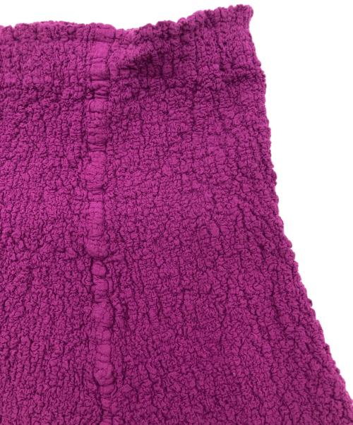 ISSEY MIYAKE me（イッセイ ミヤケ ミー）ISSEY MIYAKE me (イッセイ ミヤケ ミー) シワ加工ミディスカート パープル サイズ:FREEの古着・服飾アイテム