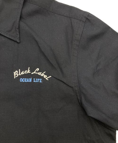 BURBERRY BLACK LABEL（バーバリーブラックレーベル）BURBERRY BLACK LABEL (バーバリーブラックレーベル) ロゴ半袖シャツ ブラック サイズ:Sの古着・服飾アイテム