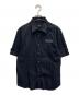 BURBERRY BLACK LABEL（バーバリーブラックレーベル）の古着「ロゴ半袖シャツ」｜ブラック