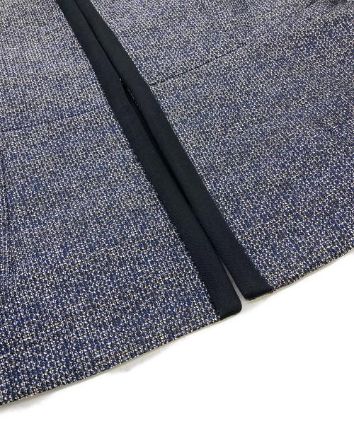 theory luxe（セオリーリュクス）theory luxe (セオリーリュクス) ノーカラーツイードジャケット ネイビー サイズ:Mの古着・服飾アイテム