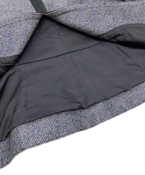 theory luxe（セオリーリュクス）theory luxe (セオリーリュクス) ノーカラーツイードジャケット ネイビー サイズ:Mの古着・服飾アイテム