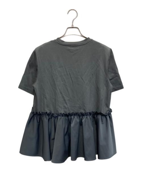 BALLSEY（ボールジィ）BALLSEY (ボールジィ) ジャージコンビ ペプラムプルオーバー グレー サイズ:36の古着・服飾アイテム